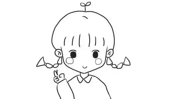 可爱的漂亮的人物简笔画教程画画的小女孩简笔画之如何画女生5人物简