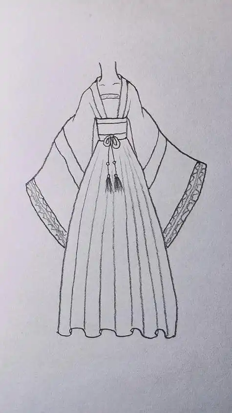 画古装衣服简笔画简单古装衣服简笔画怎么画古装衣服简笔画好看全身