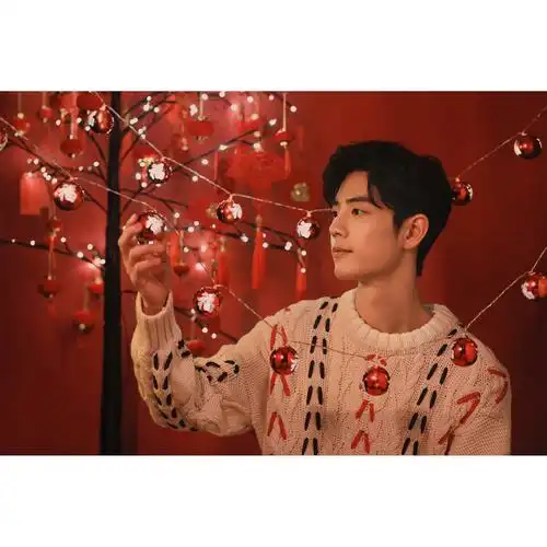 肖战明星同款粗线设计羊毛针织衫毛衣男女2022毛针织衫