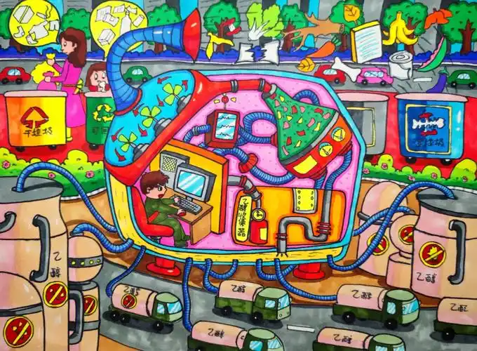 科幻画  #儿童科幻画  #科幻画比赛  #科幻画定制  #画画比赛  #零