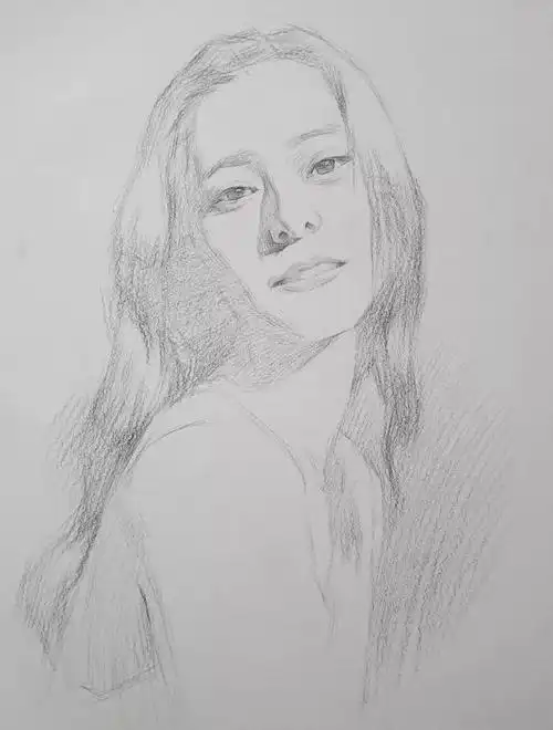 教程| 最全解析素描头像女青年画法