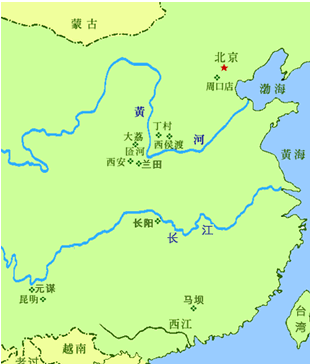 旧石器时代考古遗址分布图