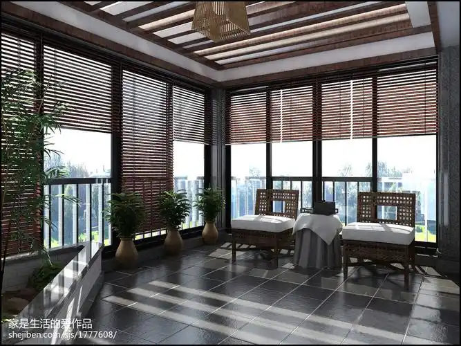 半封闭阳台装修效果图 – 设计本装修效果图