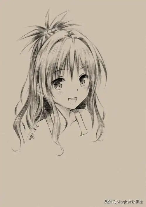 今天涂涂为你们带来一篇手绘教学,一起来画一画这个可爱的动漫女孩吧.