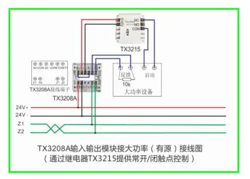 泰和安消防报警模块与继电器接线图