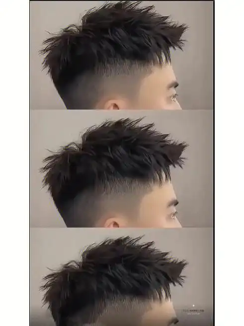 摩根前刺男士好打理的发型