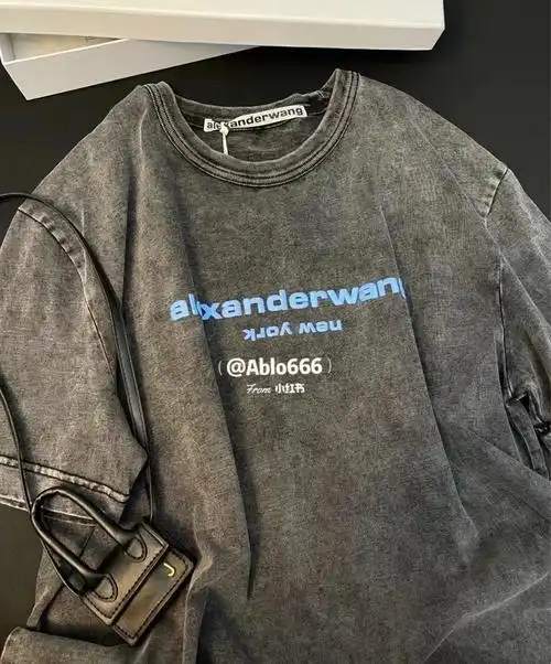 亚历山大王做旧短袖alexanderwang