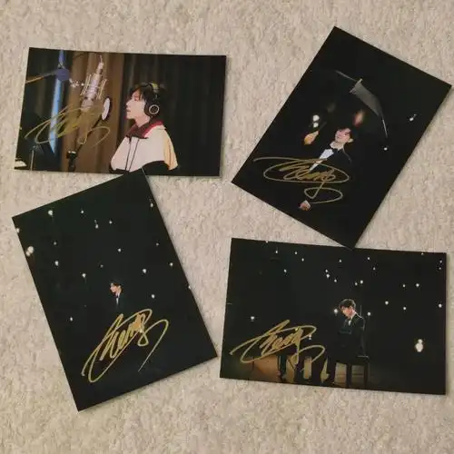 王源夏野了宣传6寸签名照