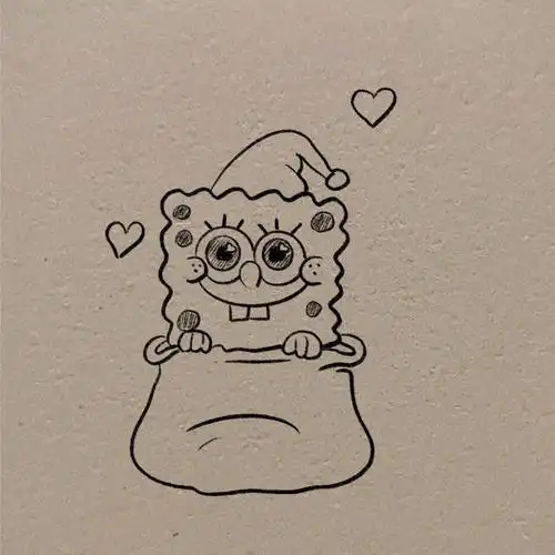 海绵宝宝卡通简笔画教程