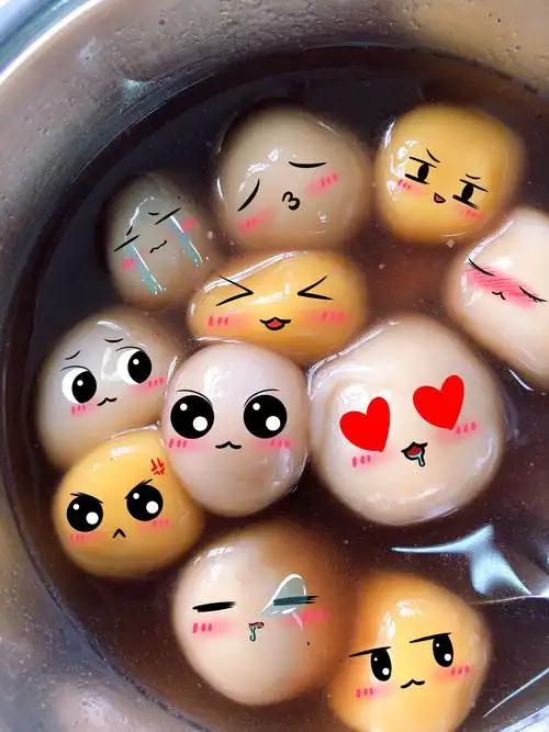 哈哈 超级可爱的汤圆呢,都有点舍不得吃了