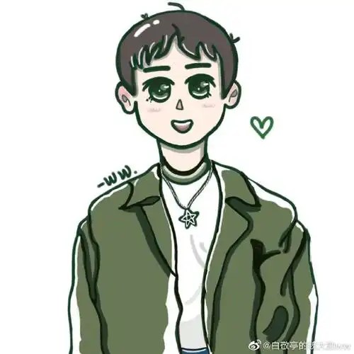 全民爱豆绘画大赛##星画感应大赛##夏之光深v西装