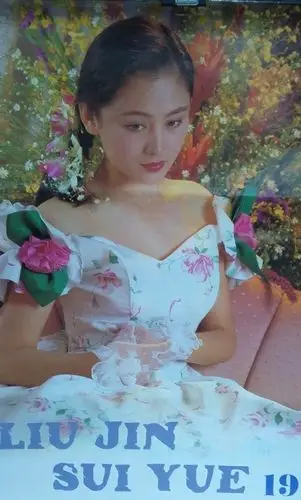 二十出头的陈红,是挂历上最频繁出现的明星(附8张陈红挂历照)