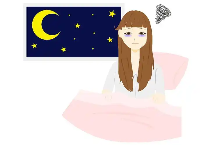 一个患有失眠症的女人图片