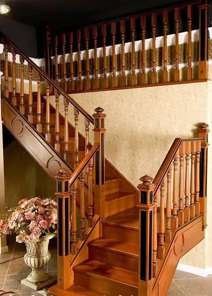 武汉实木楼梯扶手,高贵典雅,美观大方