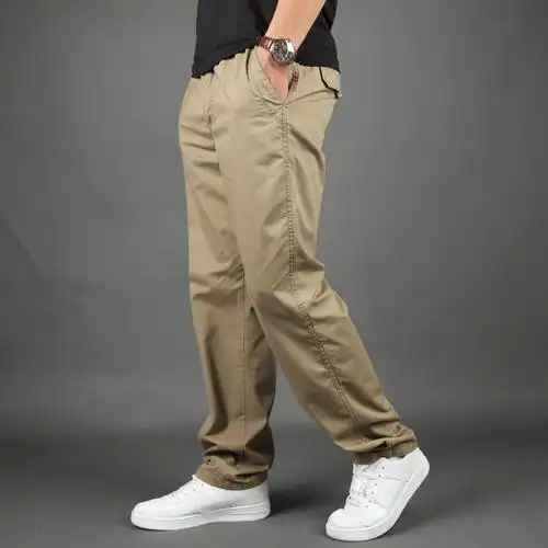 口袋裤子宽松长裤休闲裤松紧春夏工装裤