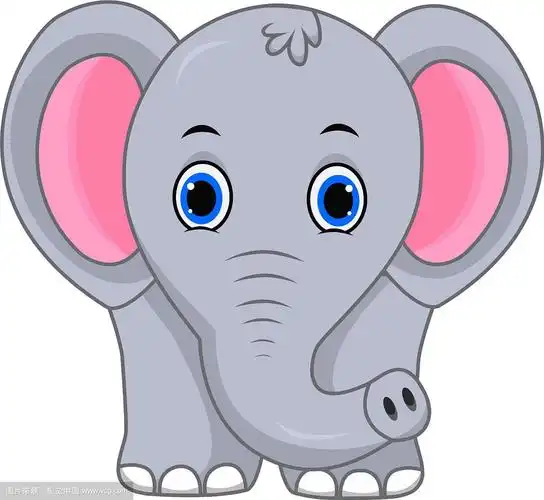 可爱的大象卡通