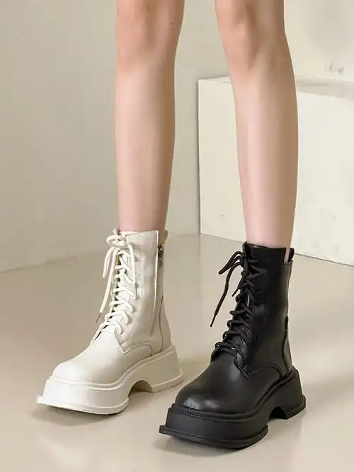 增高神器具显腿瘦小白靴小黑靴走起#夏天穿靴子  #显腿直  #夏季靴子