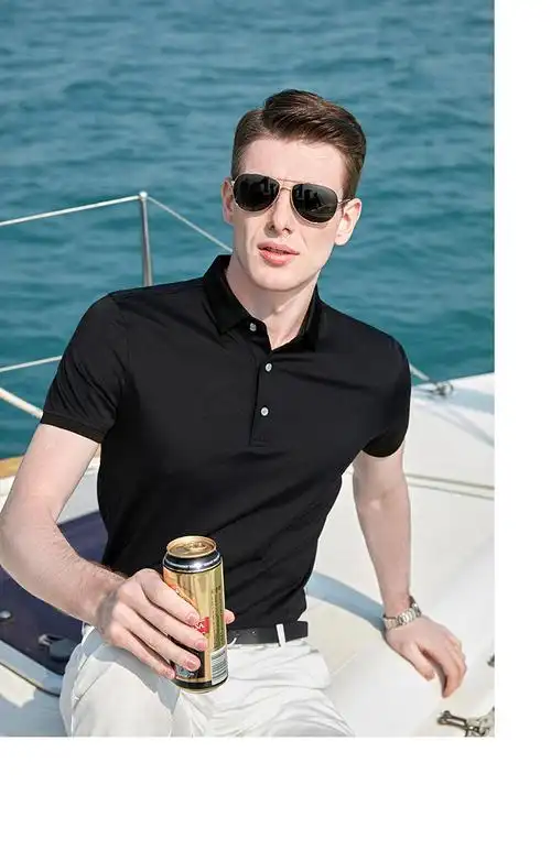 奥西劳德ouxldne品牌高尔夫服装男装短袖t恤高端商务休闲冰丝翻领polo