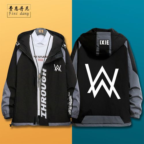 alan walker艾伦沃克街头潮夹克长袖开衫风衣oversize春秋外套男