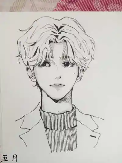 蔡徐坤手绘线稿 - 堆糖,美图壁纸兴趣社区