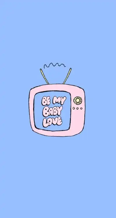 少女心 蓝色 背景 手机壁纸 可爱