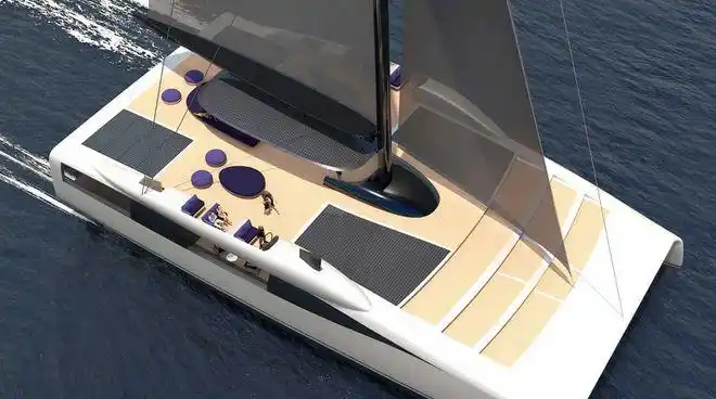 零排放30米概念双体帆船domuscat