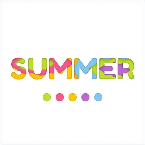 illustrator绘制时尚的summer艺术字教程