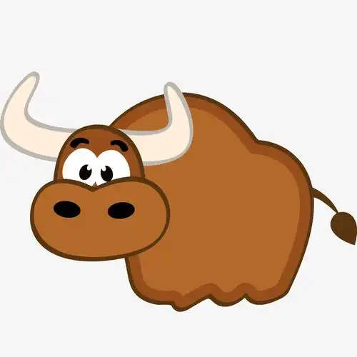 卡通可爱的牛设计图