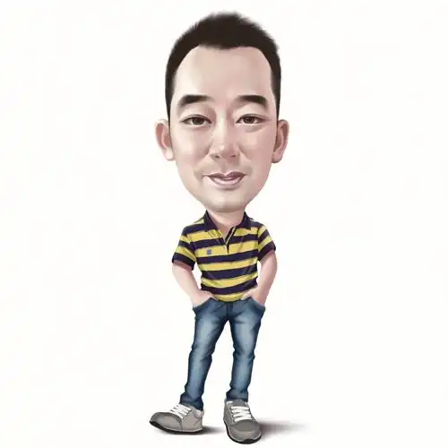 这款大叔风格的真人手绘头像你喜欢吗