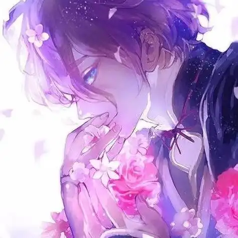 紫发头像动漫男生 动漫头像图片大全 -【爱个性】