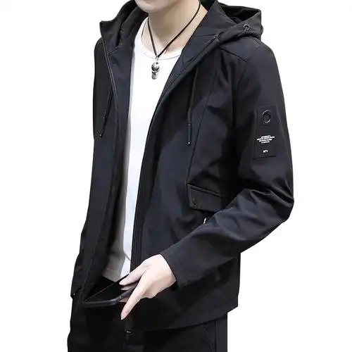 孟康mengkang夹克男春秋季男士外套春秋连帽休闲中青年春装外穿上衣