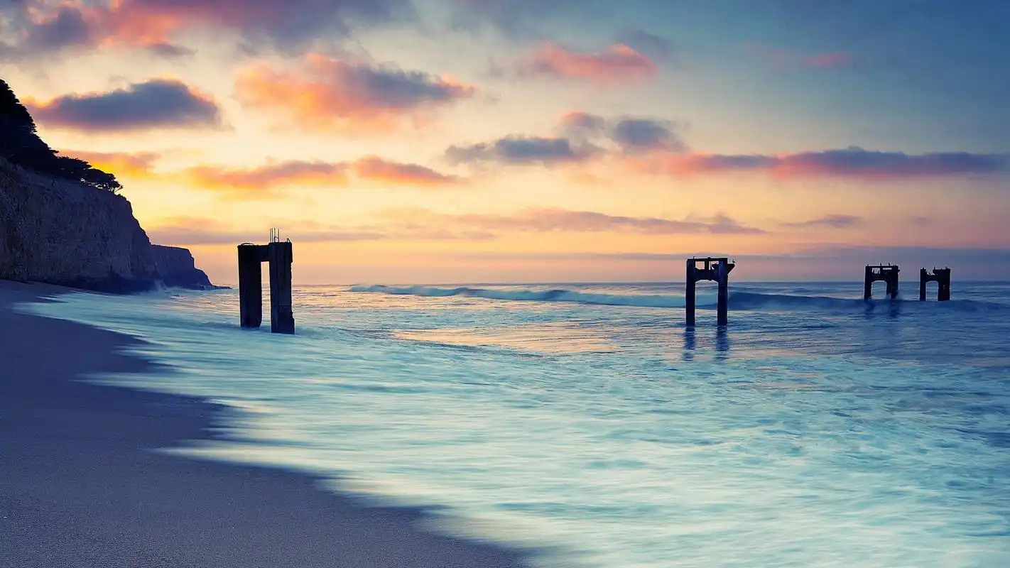 唯美壮观海边风景桌面壁纸