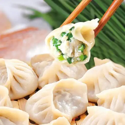 爱吃鱼 鳕鱼水饺(韭菜口味)买一赠一捆绑装两包共600g - powered by