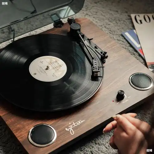 赛塔林黑胶唱片机复古蓝牙音响一体机铁三角胶片lp留声机