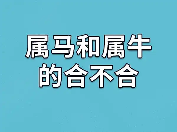 属马和属牛的合不合-属马和属牛相配吗_吉星堂
