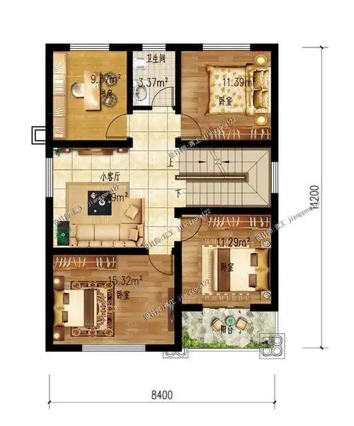 8款小户型三层农村别墅面积100平以内第3最便宜16万起