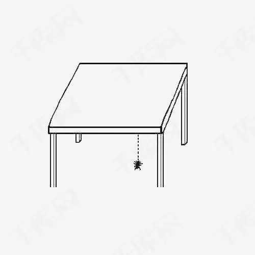 方桌子简笔画素描