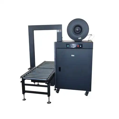 侧式无人化打包机全自动捆包机 流水线捆扎封箱机