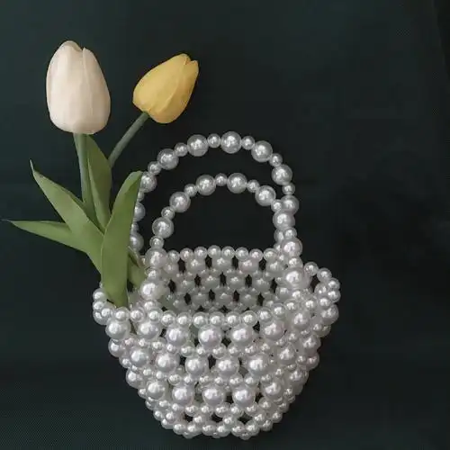 【成品】小众编织串珠包网红复古珍珠包包手工手提小红书手拎包