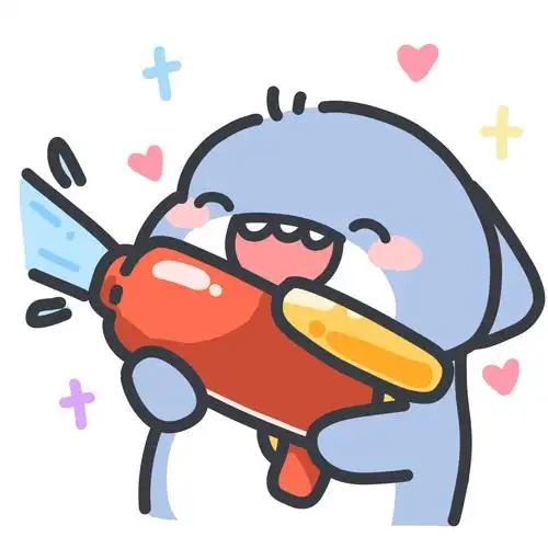 可爱鲨鱼情侣头像