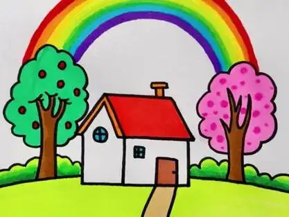 春天画画简单又漂亮_春天画画简单又漂亮小学六年级_春天画画简单又