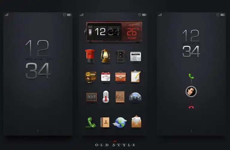 手机主题|时光小调|ui|主题/皮肤|凵工界面设计 - 原创作品 - 站酷
