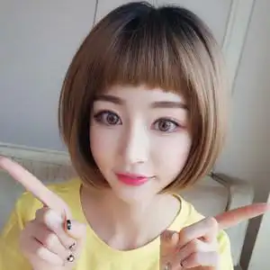假发女短发圆脸自然蓬松韩国时尚波波头网红逼真可爱短卷发bobo头