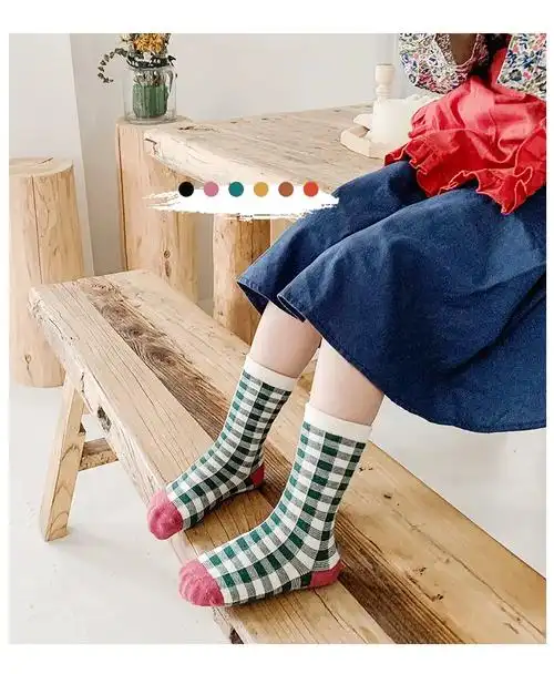 这三双袜子太可爱啦!柔软舒适,穿上去脚丫子暖暖的,还有菱形格 - 抖音