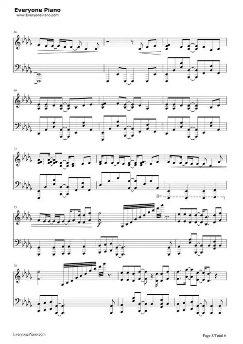 i see fire-霍比特人2:史矛革荒漠 ed五线谱预览5