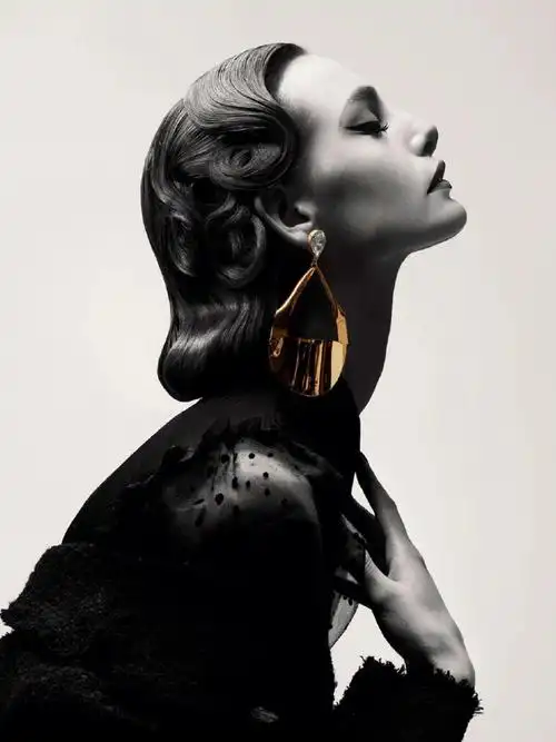 黑白复古造型摄影大片1