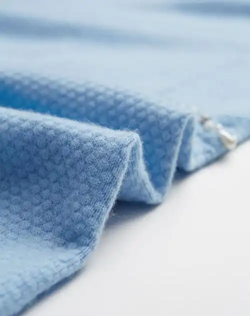 女式浅天蓝羊绒小香风裙