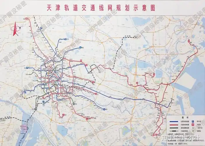 天津最新地铁图曝光6条线路有调整规划3条郊区线