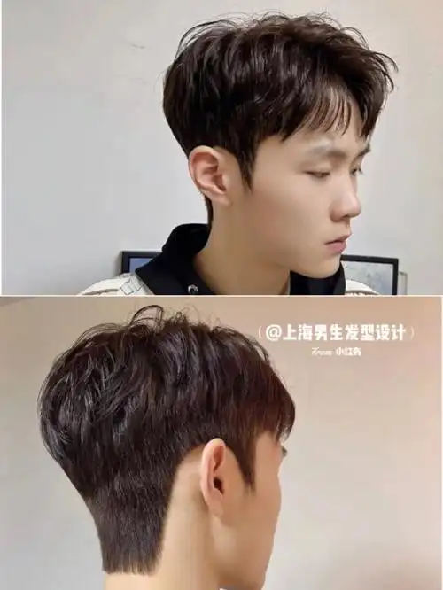 后悔系列三七纹理烫男士发型推荐发型2021年了是时候给自己换个发型了