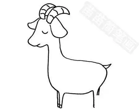 羚羊简笔画图片大全画法